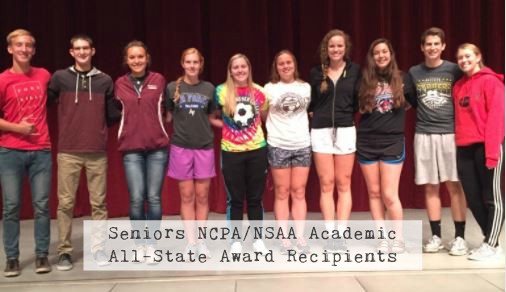Seniors NCPA/NSAA Award Recipients