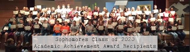 Sophomore Academic Achievement Award Recipients