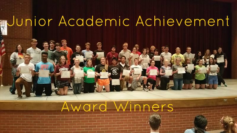 Junior Academic Achievement Award Winners